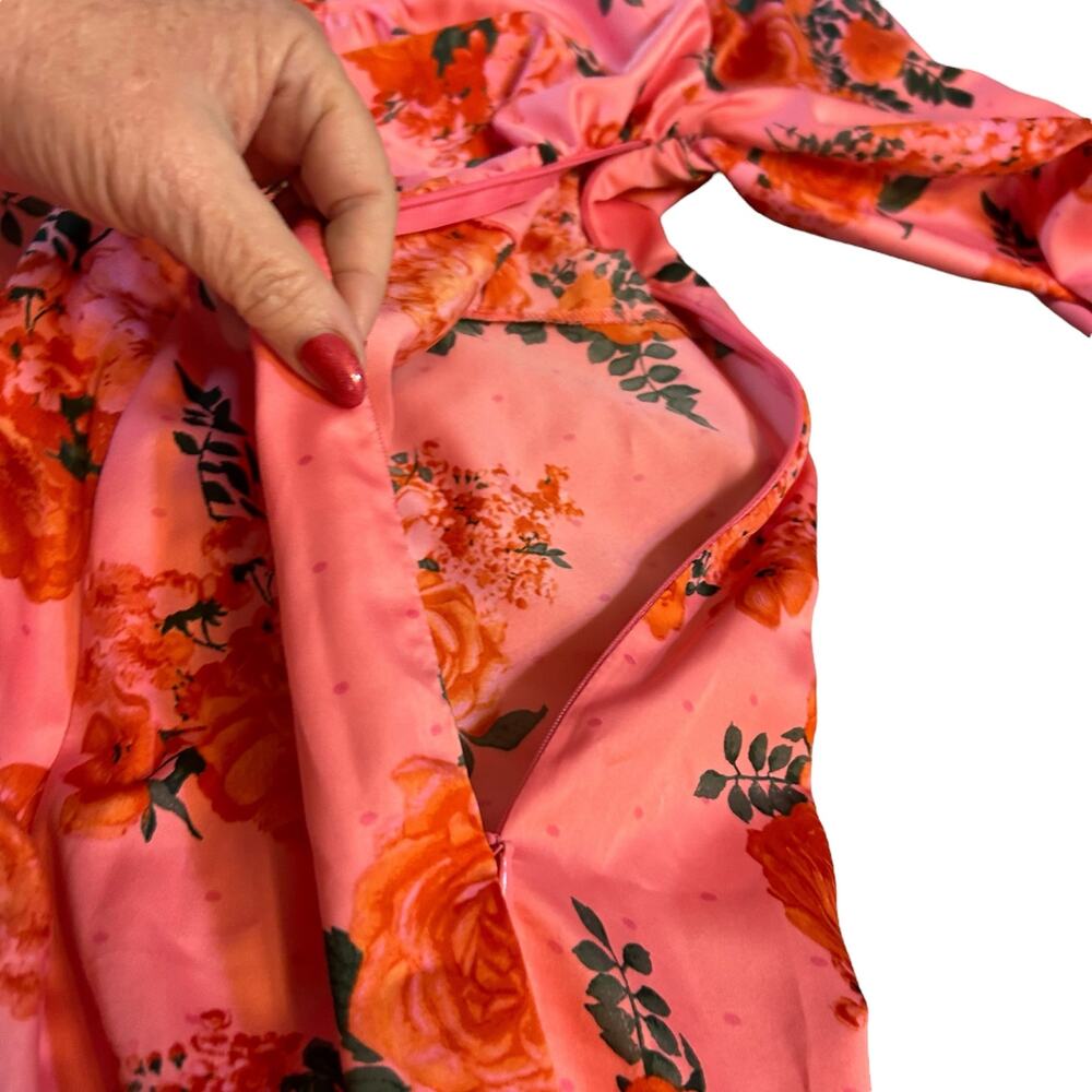 ASOS Design Pink Floral Maxi - Size 4 - Picture 7 of 15